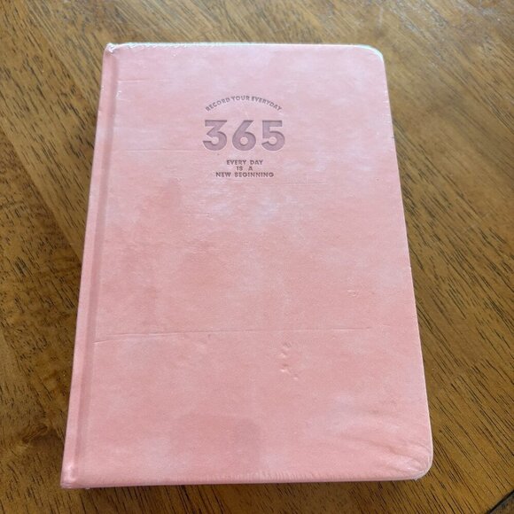 Journal 365 Days Record Your Everyday NEW Every day is a new beginning Pink - Picture 1 of 6